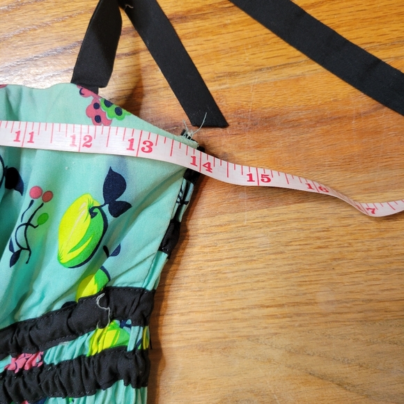 Betsey Johnson Vintage Y2K Lemon Halter Dress - Picture 13 of 16